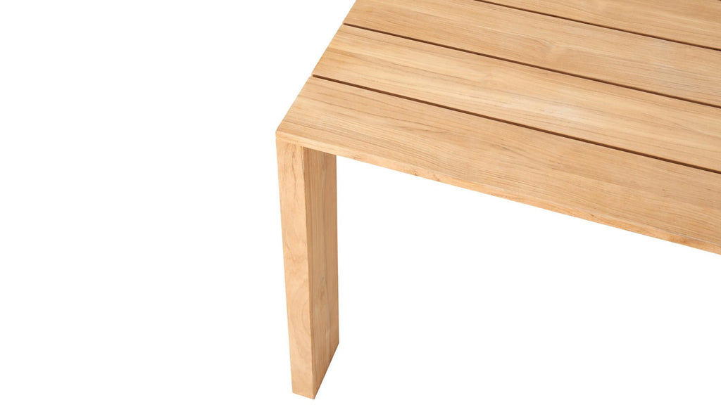 Table de salle à manger extensible d'extérieur Make Room, 6 à 10 couverts, en teck