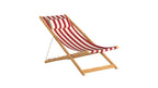 Fauteuil de jardin Settle In, petit modèle, rayures écarlates