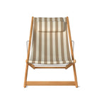 Chaise de jardin Settle In, petite, rayures beiges