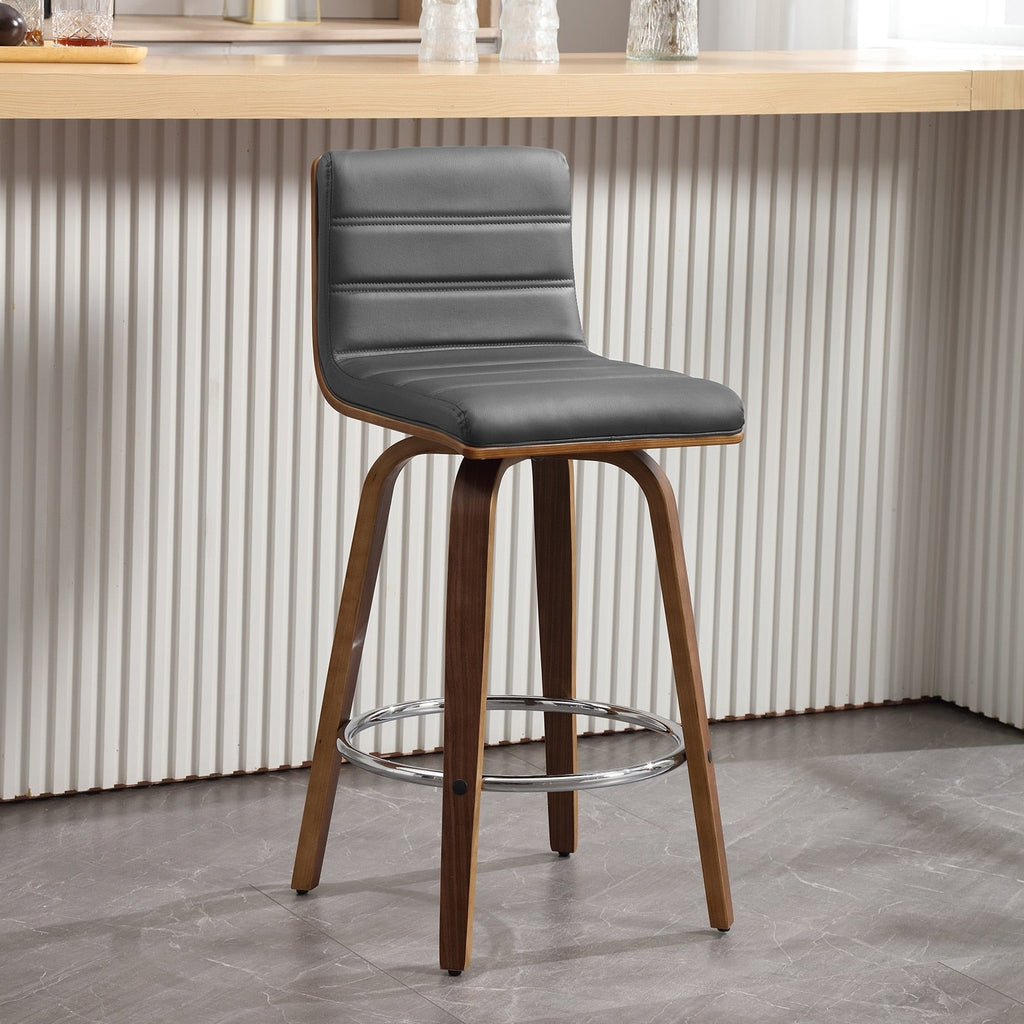 Tabourets de bar/comptoir pivotants en similicuir 26/29, lot de 2/3