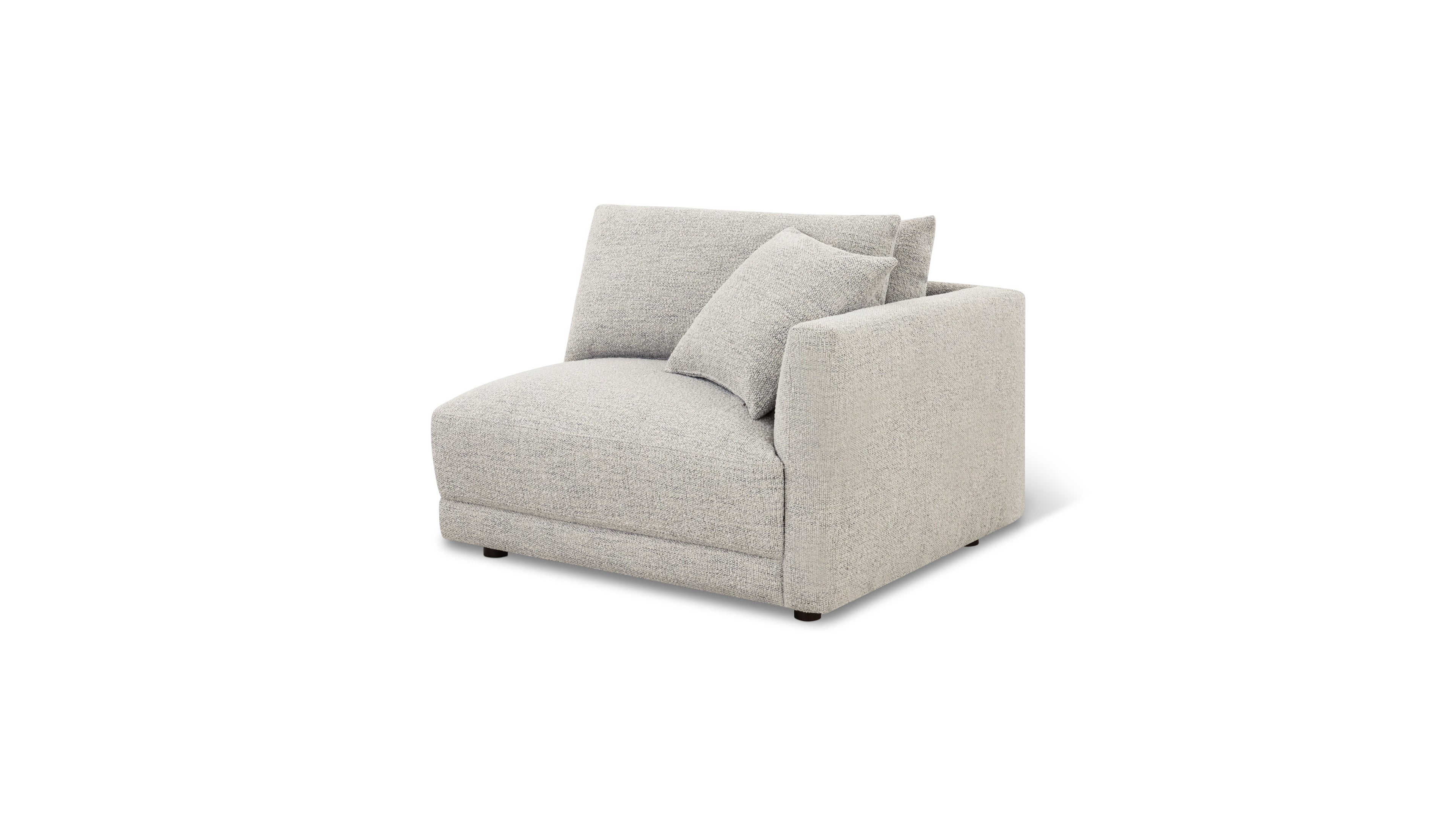 Fauteuil d'angle Soft Spot avec accoudoir droit, couleur avoine