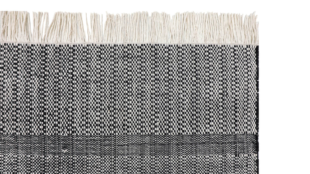 Tapis bord de mer, 244 x 305 cm, couleur poivre et poivre