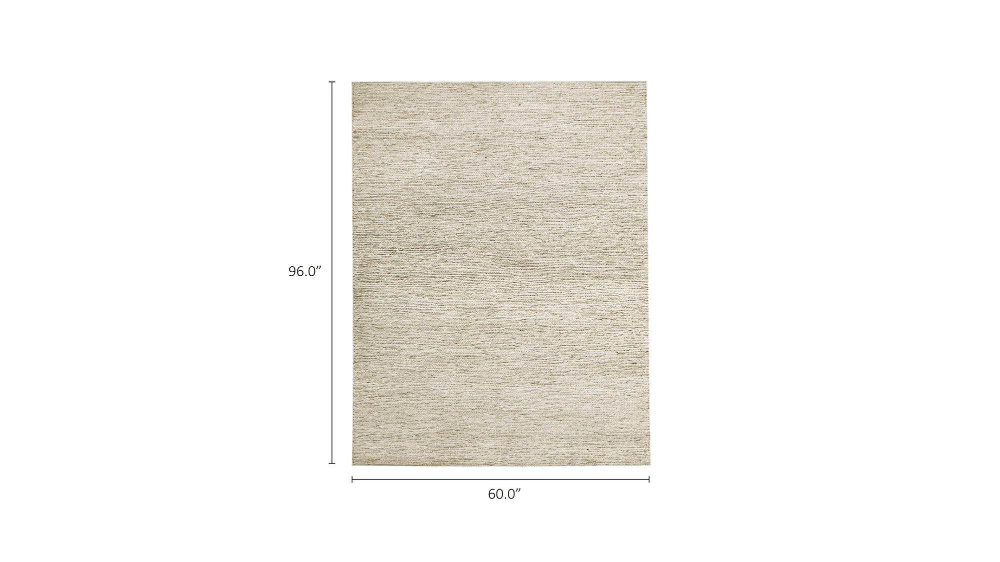 Tapis Côte Ouest, 5 x 8, Vanille