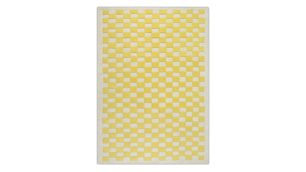 Tapis à carreaux x Scott Sueme, 152 x 213 cm, Sunshine