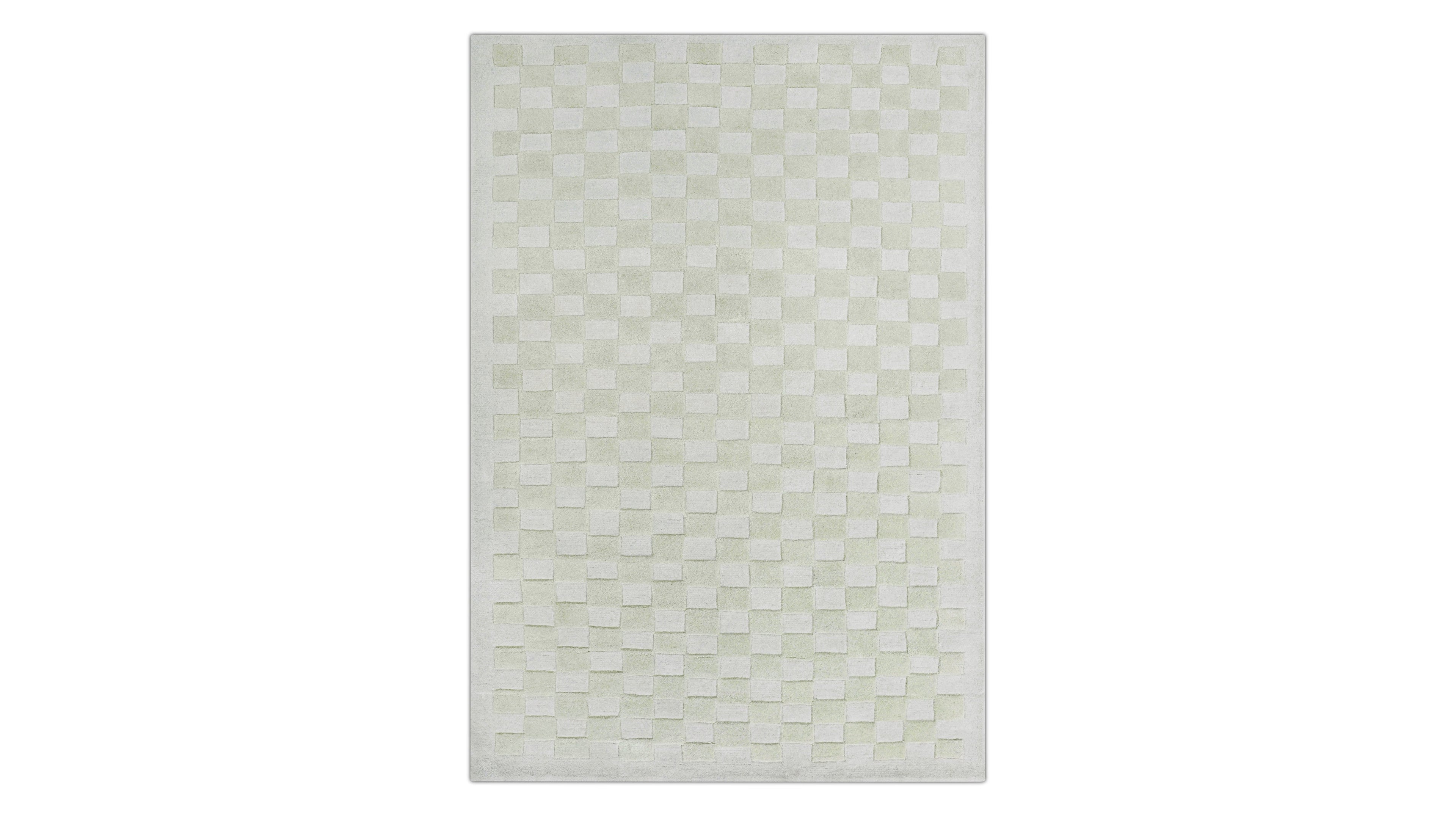 Tapis à carreaux x Scott Sueme, 152 x 213 cm, Aloe