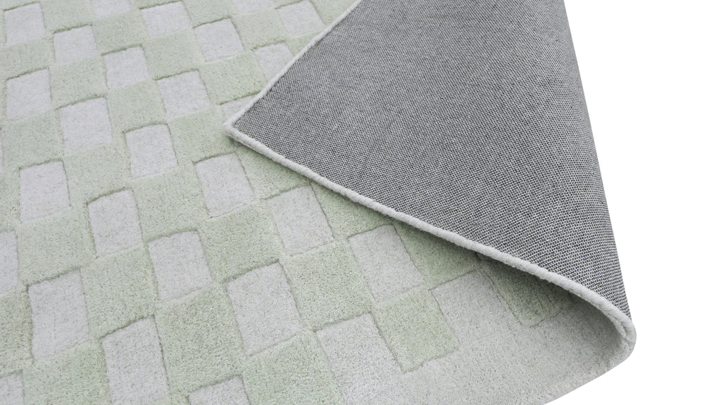 Tapis à carreaux x Scott Sueme, 152 x 213 cm, Aloe