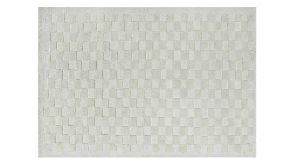 Tapis à carreaux x Scott Sueme, 152 x 213 cm, Aloe