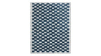 Tapis à carreaux x Scott Sueme, 152 x 213 cm, bleu sarcelle