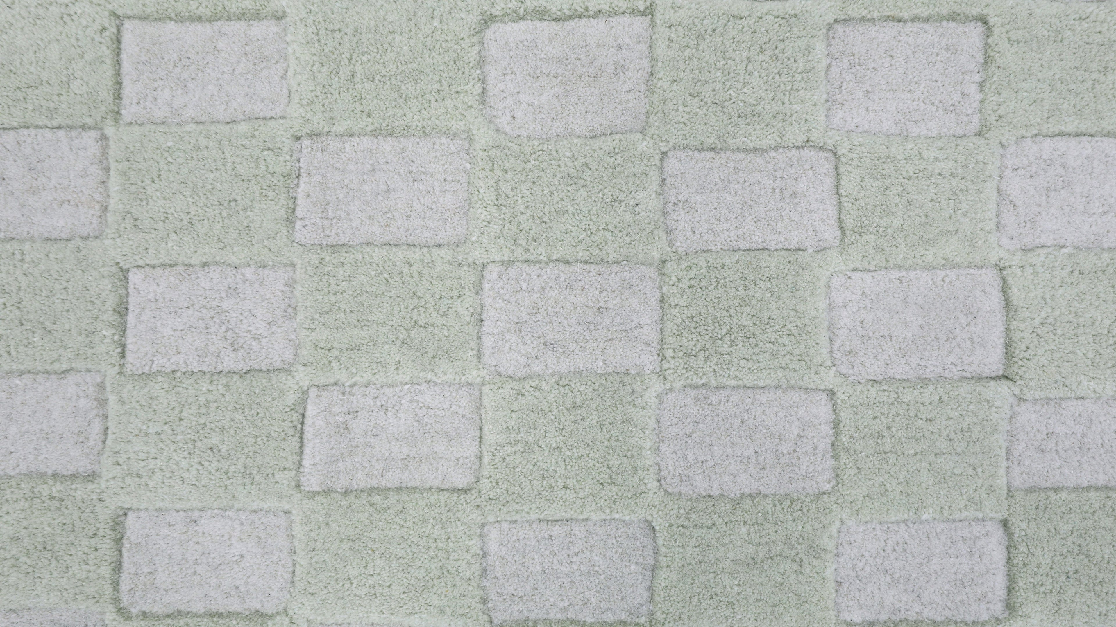 Tapis à carreaux x Scott Sueme, 244 x 305 cm, Aloe vera