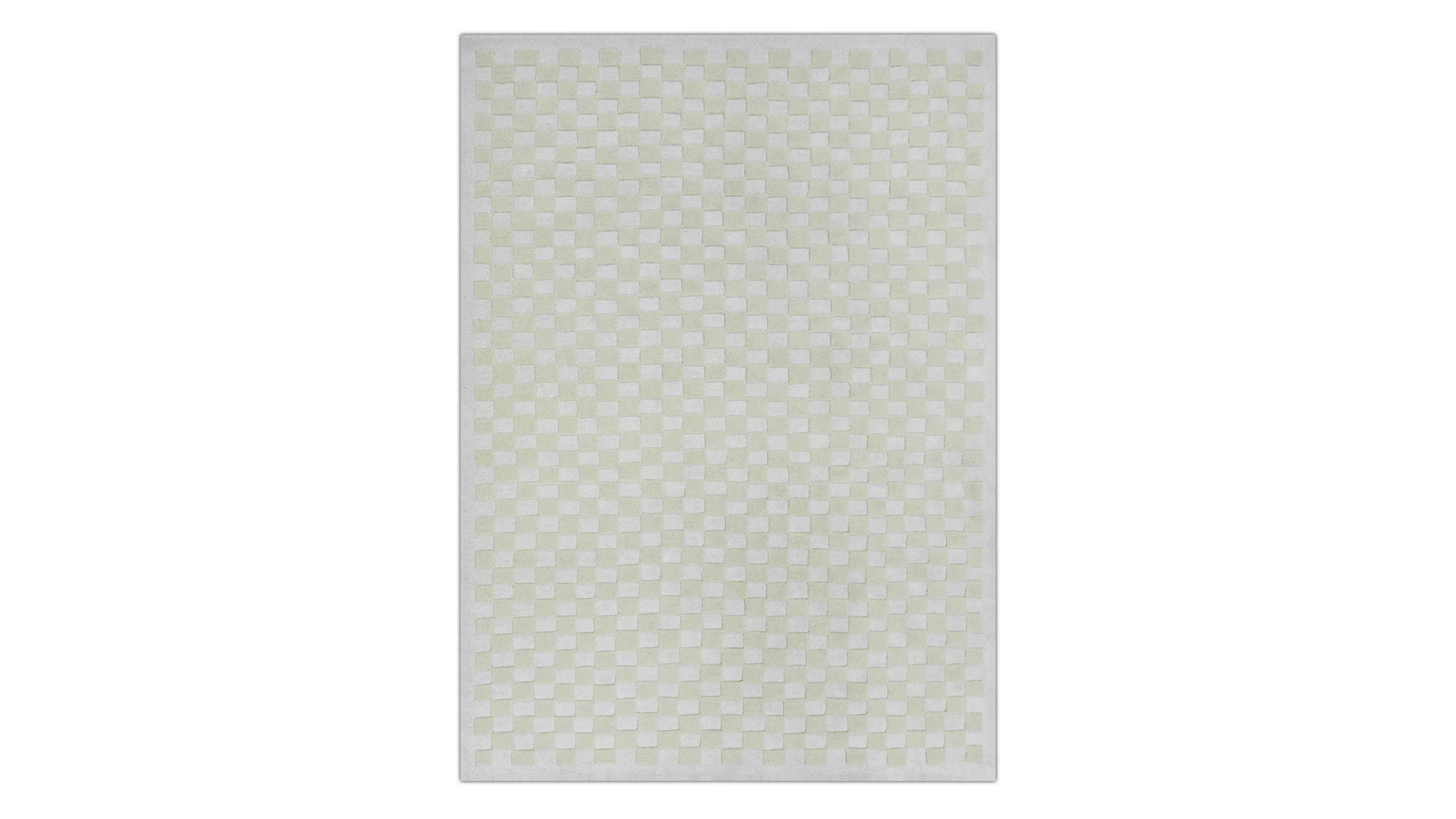 Tapis à carreaux x Scott Sueme, 244 x 305 cm, Aloe vera