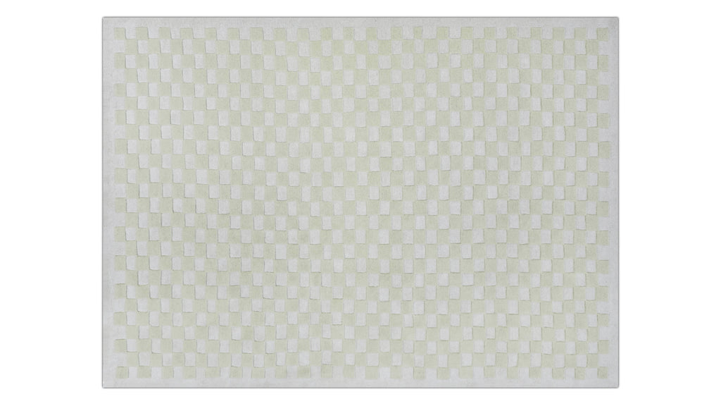 Tapis à carreaux x Scott Sueme, 244 x 305 cm, Aloe vera