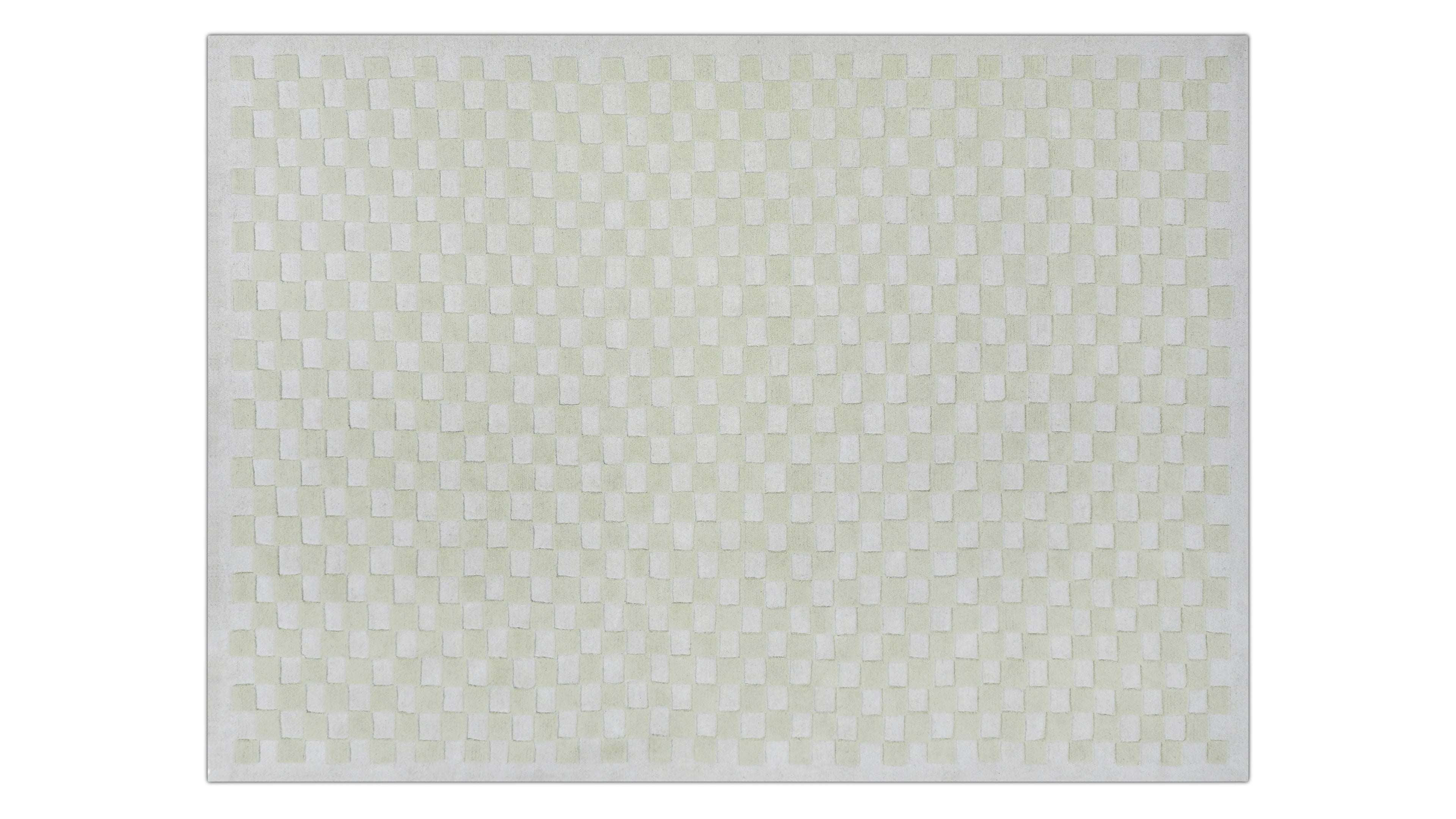 Tapis à carreaux x Scott Sueme, 244 x 305 cm, Aloe vera