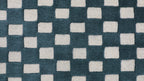Tapis à carreaux x Scott Sueme, 244 x 305 cm, bleu sarcelle