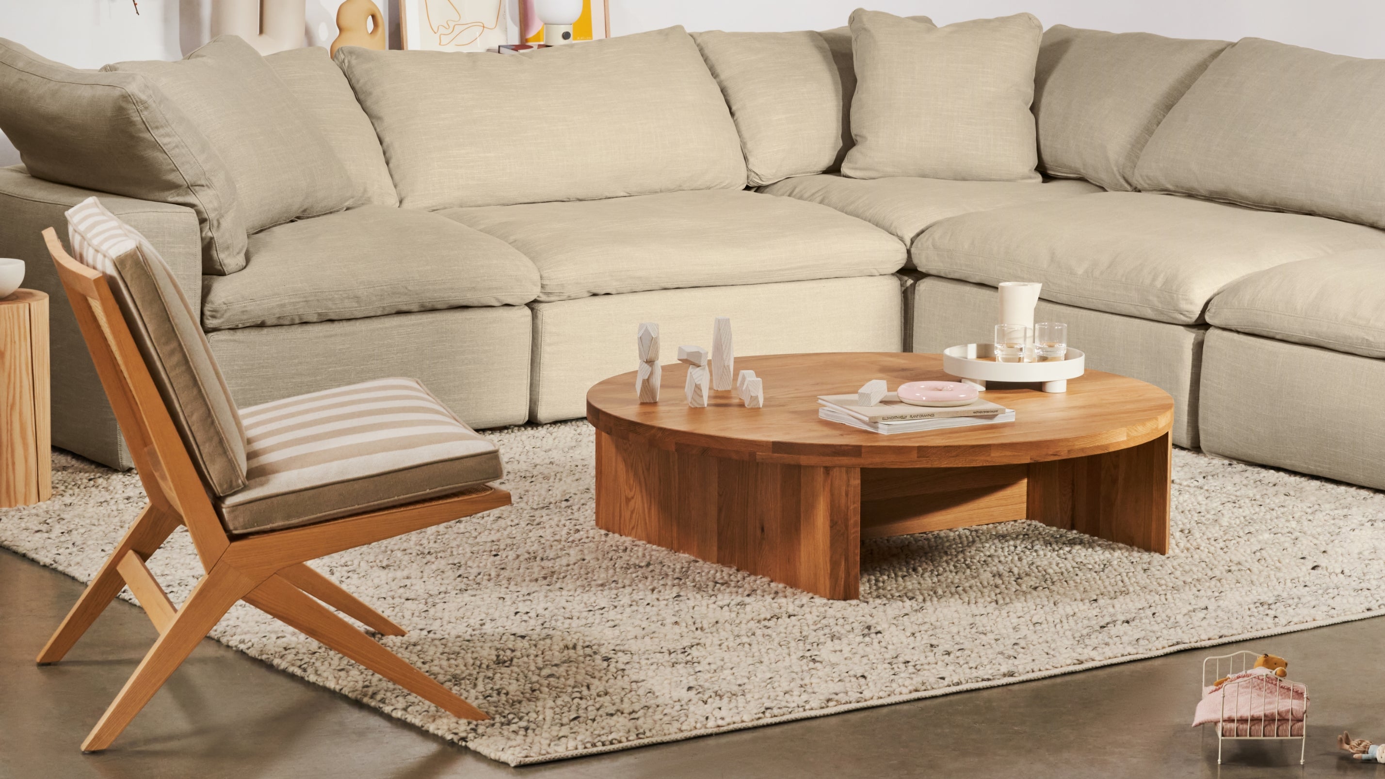 Tapis Gather, 152 x 213 cm, couleur huître