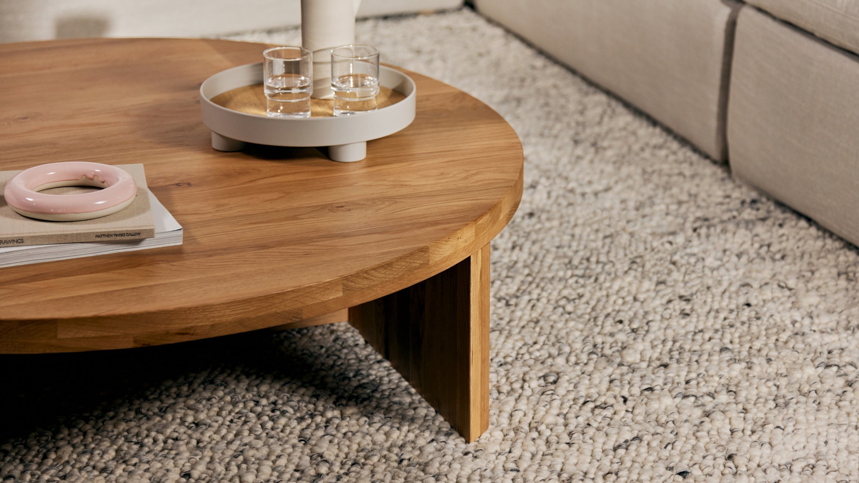 Tapis Gather, 244 x 305 cm, couleur huître