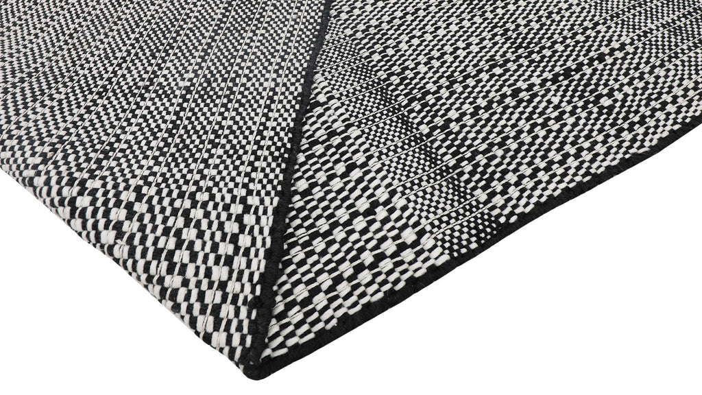 Tapis d'extérieur bord de mer, 244 x 305 cm, couleur poivre et poivre