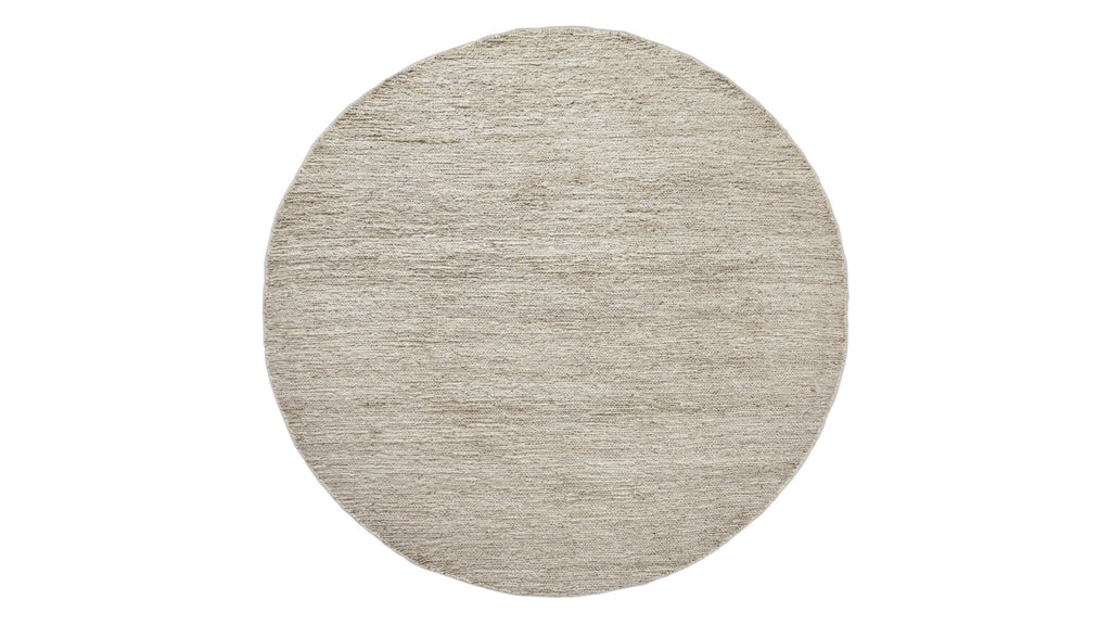 Tapis rond West Coast, 7x7, Vanille