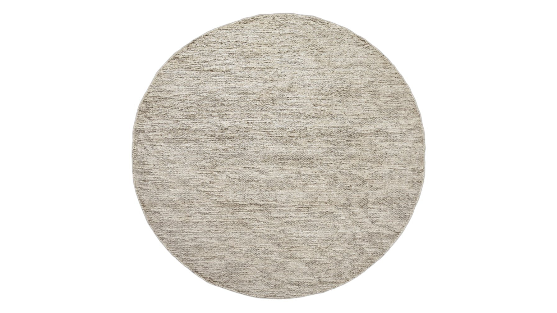 Tapis rond West Coast, 7x7, Vanille