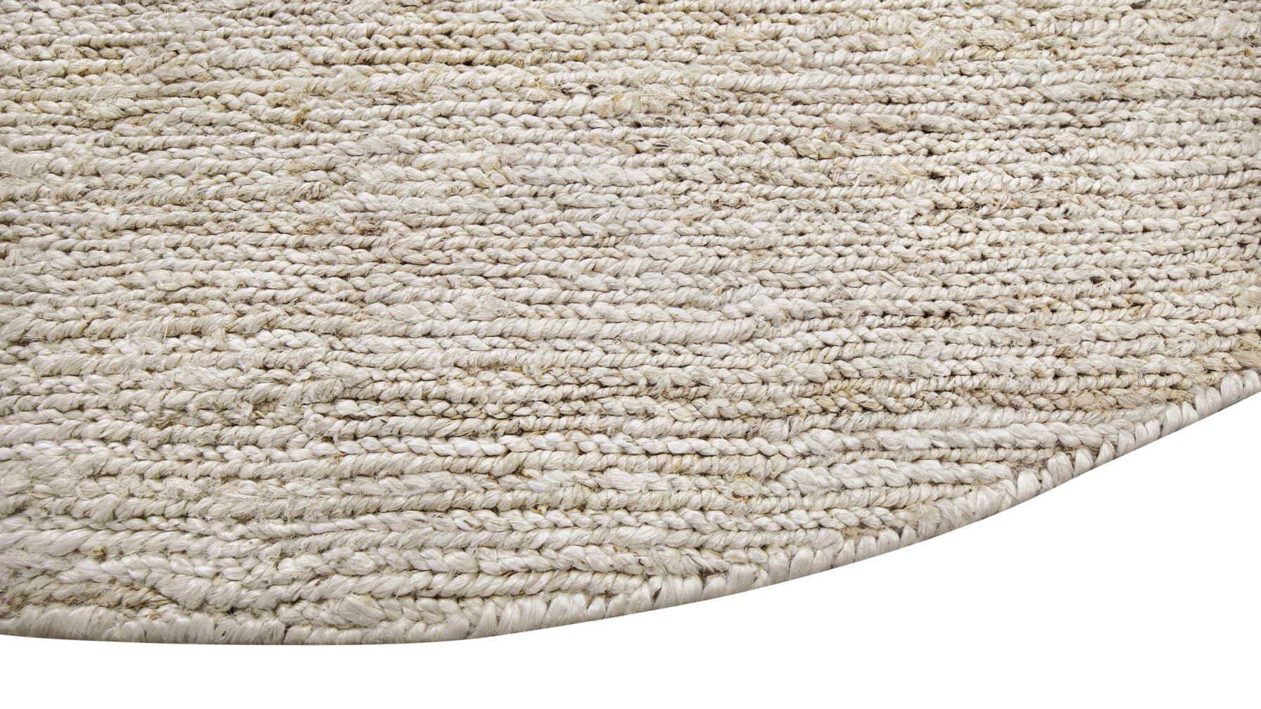 Tapis rond West Coast, 7x7, Vanille