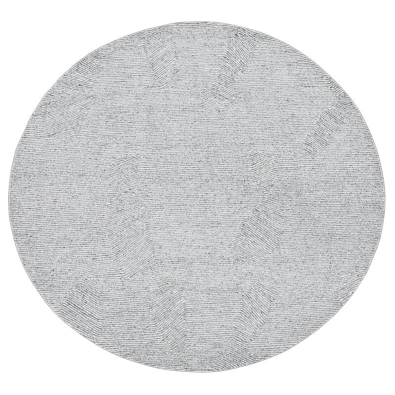 Tapis rond Rocky Road, 180 x 180 cm, couleur givré