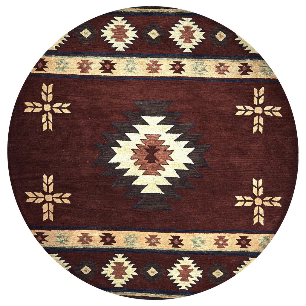 Tapis en laine touffeté à la main Alora Decor Ryder Southwestern