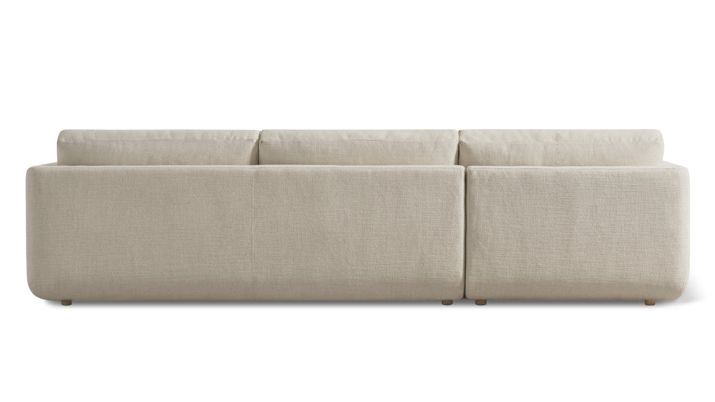 Canapé d'angle Come Around, gauche, lin