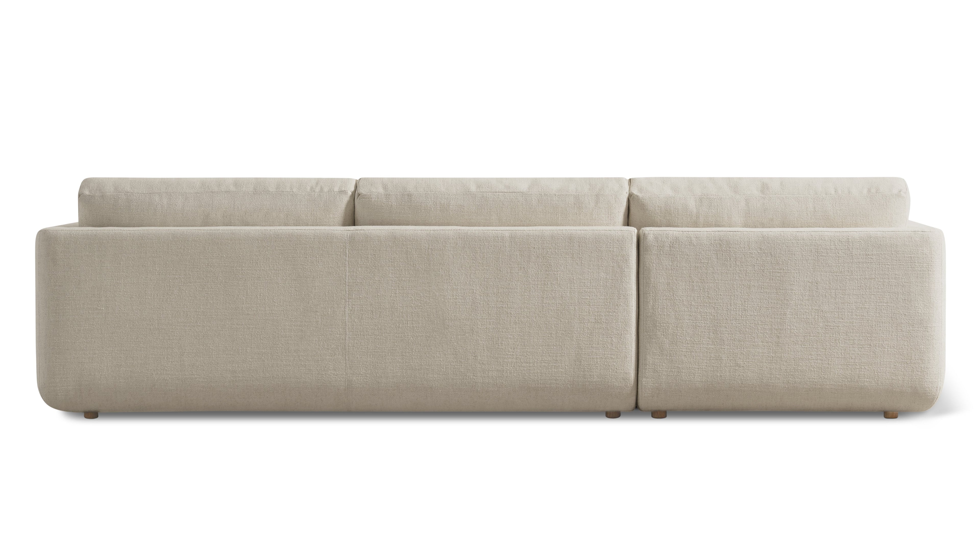 Canapé d'angle Come Around, gauche, lin