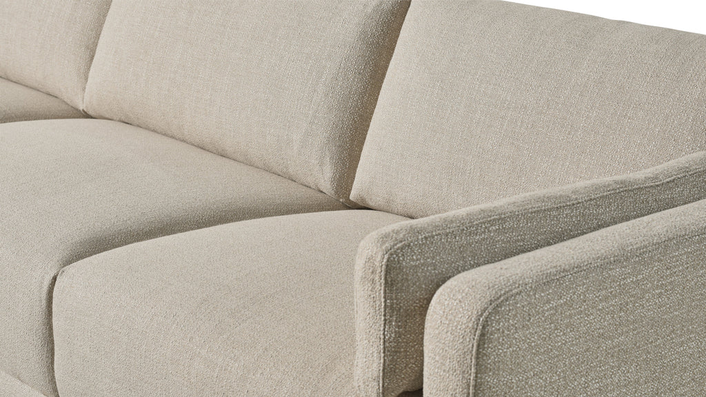 Canapé d'angle Come Around, gauche, lin