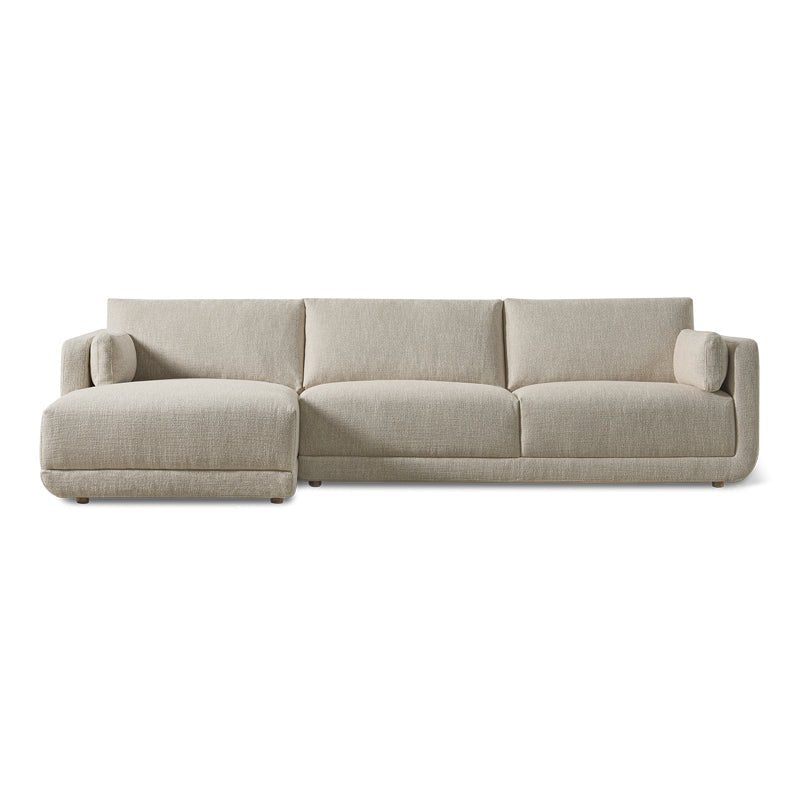 Canapé d'angle Come Around, gauche, lin