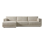 Canapé d'angle Come Around, gauche, lin