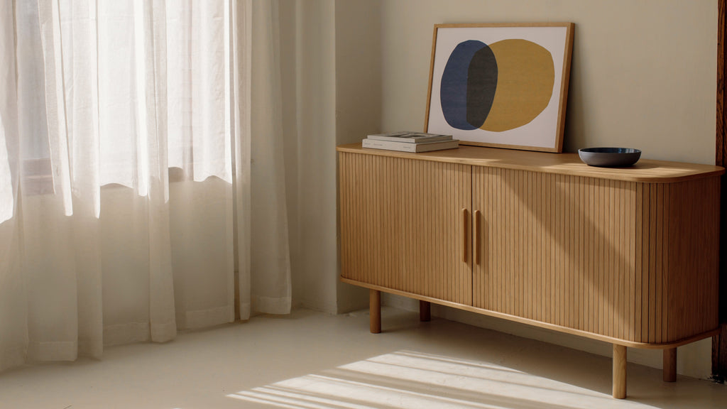 Buffet Easy Edge, tout en bois, modèle standard, chêne blanc