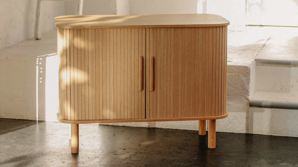 Buffet Easy Edge tout en bois, petit modèle, chêne blanc