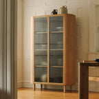 Vitrine en chêne blanc