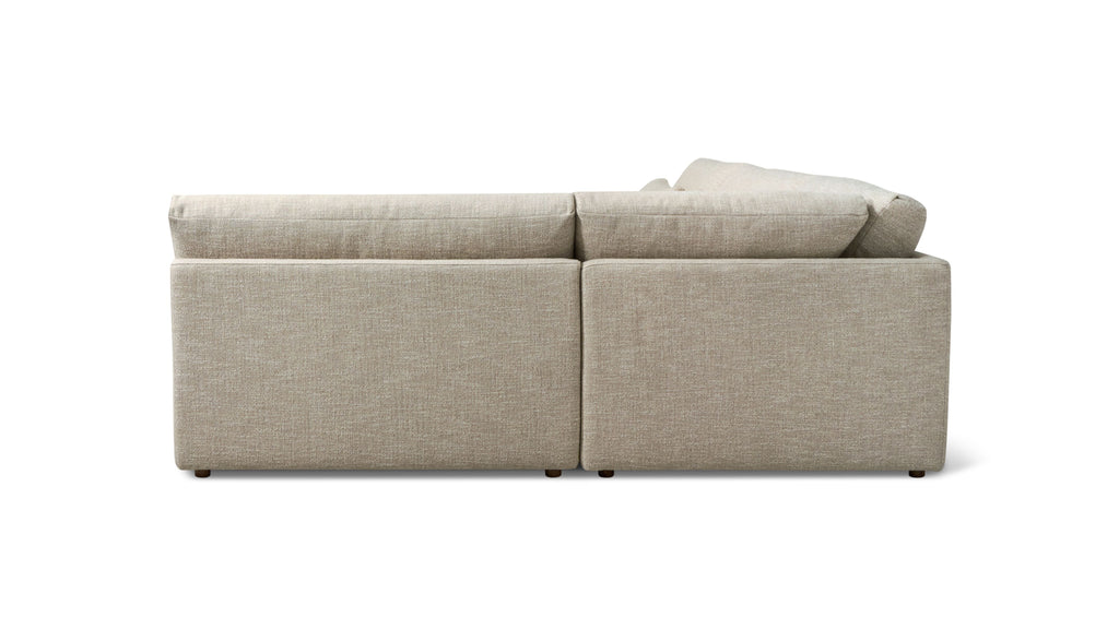 Canapé d'angle modulaire 3 pièces Wind Down, lin