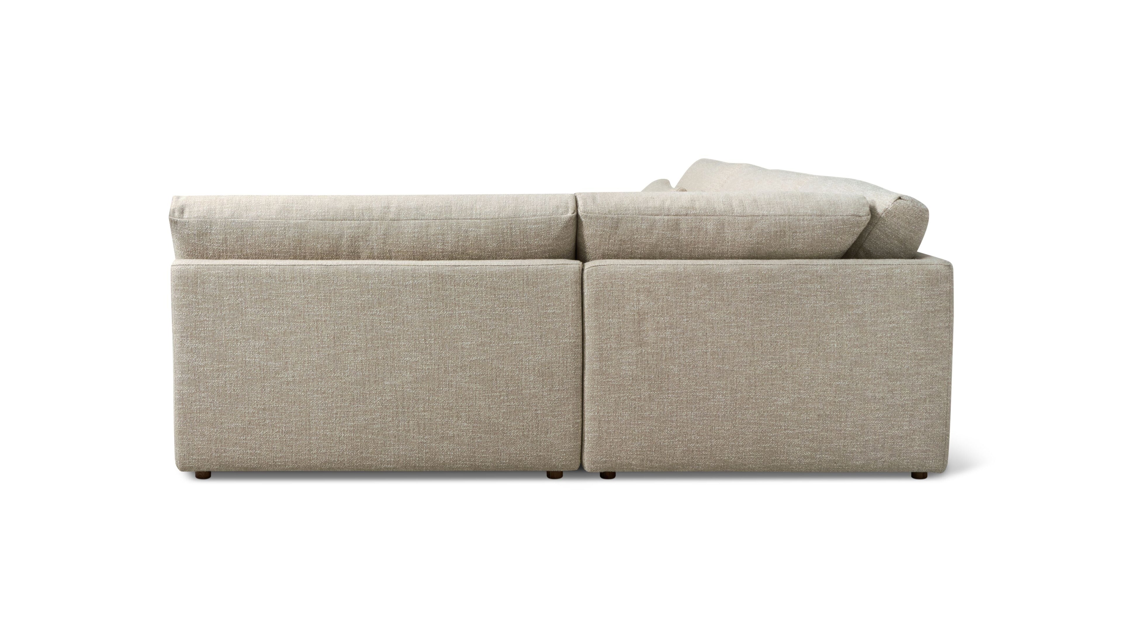 Canapé d'angle modulaire 3 pièces Wind Down, lin