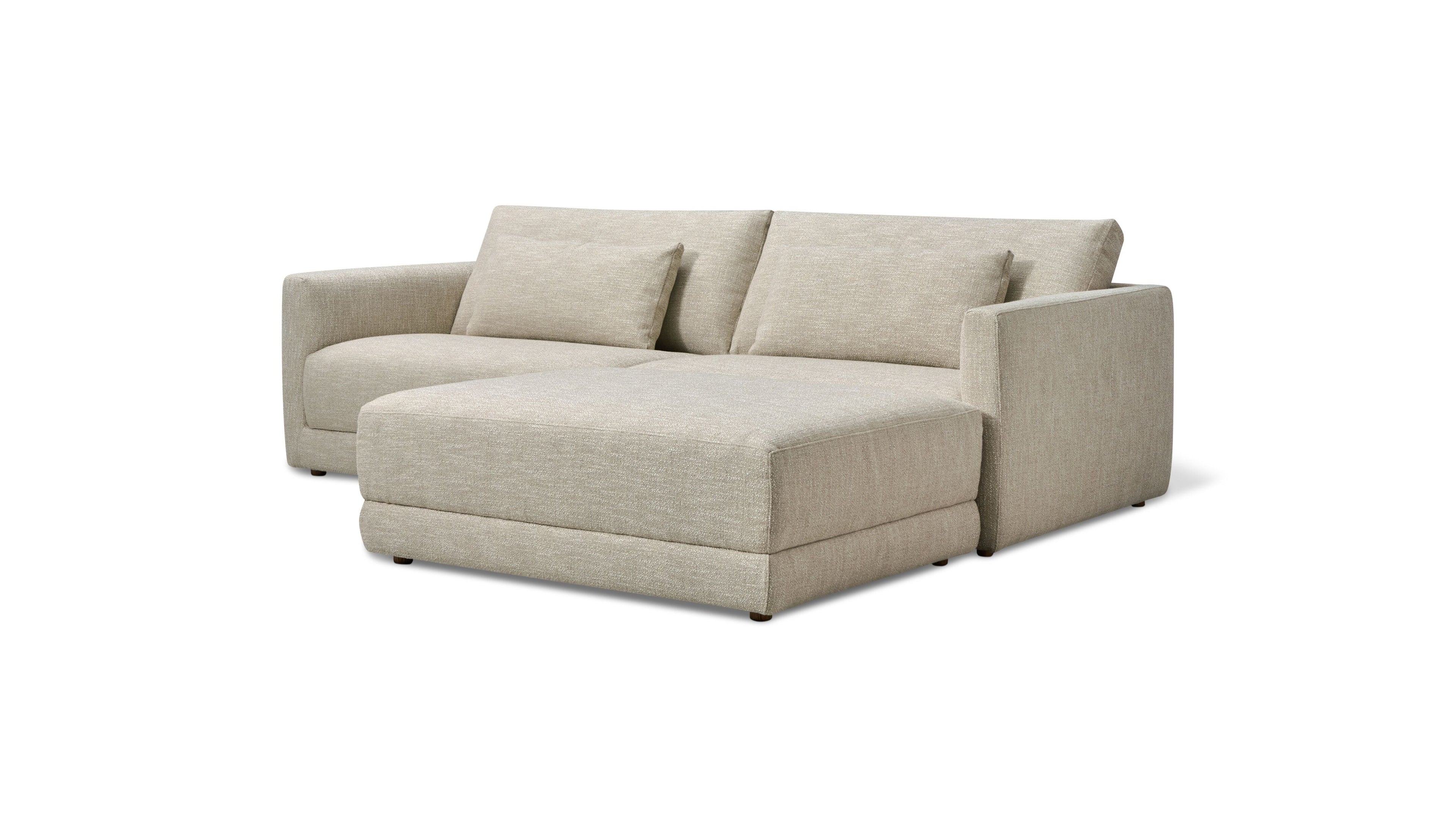 Canapé d'angle modulaire 3 pièces Wind Down, lin