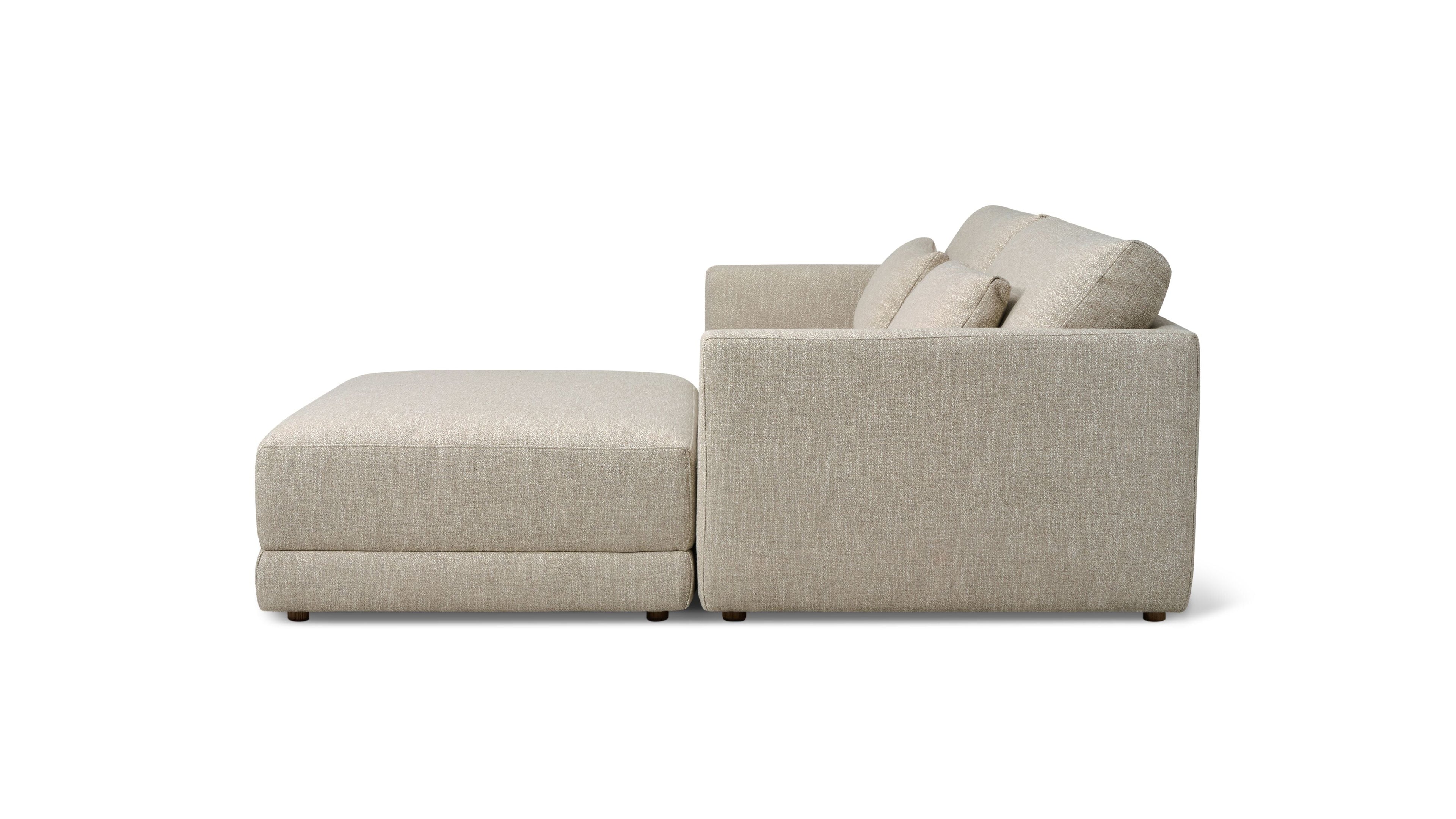 Canapé d'angle modulaire 3 pièces Wind Down, lin