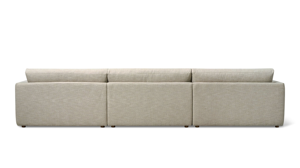 Canapé d'angle modulaire 4 pièces Wind Down, lin