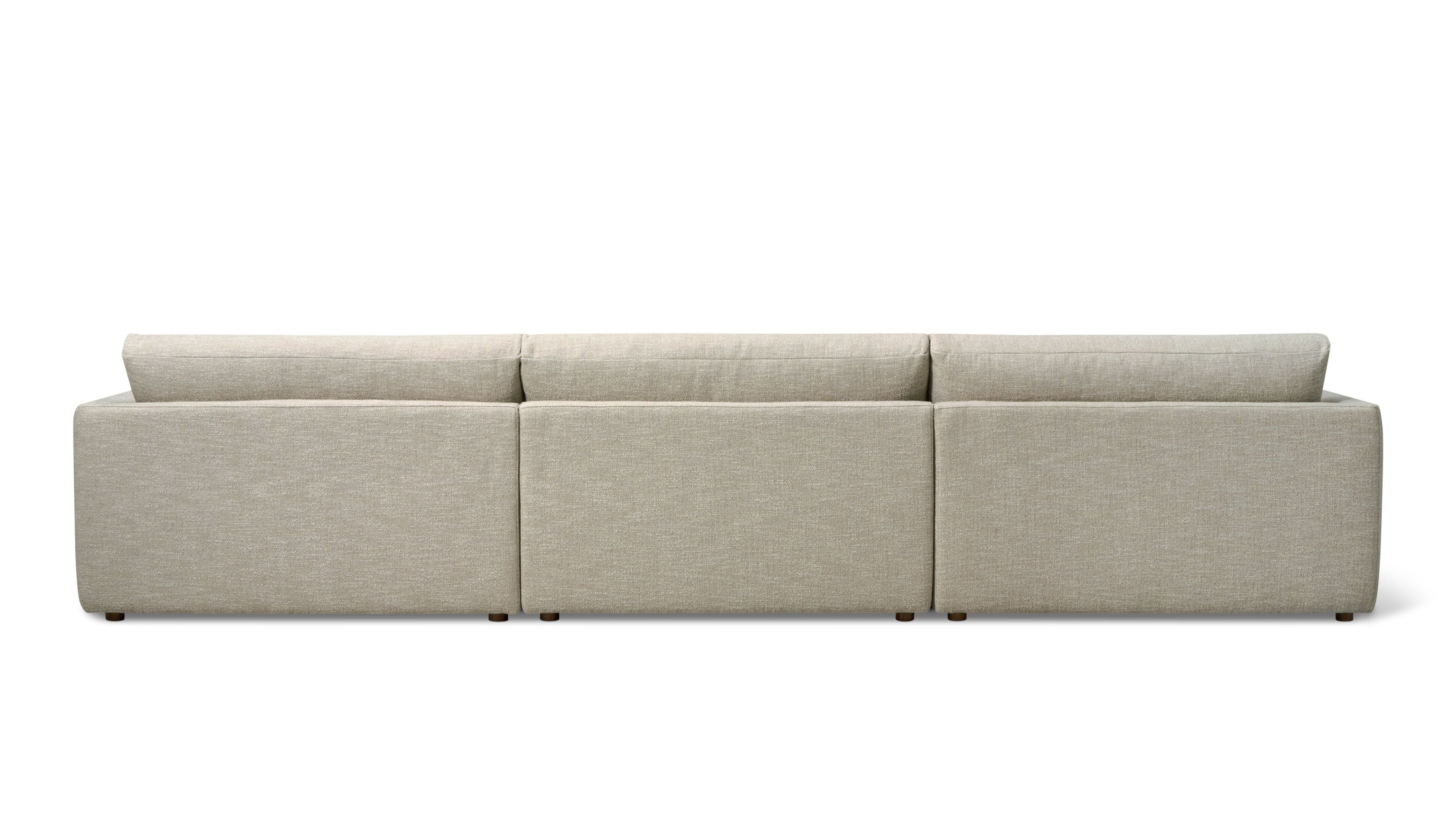 Canapé d'angle modulaire 4 pièces Wind Down, lin