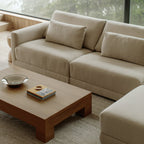 Canapé d'angle modulaire 4 pièces Wind Down, plage