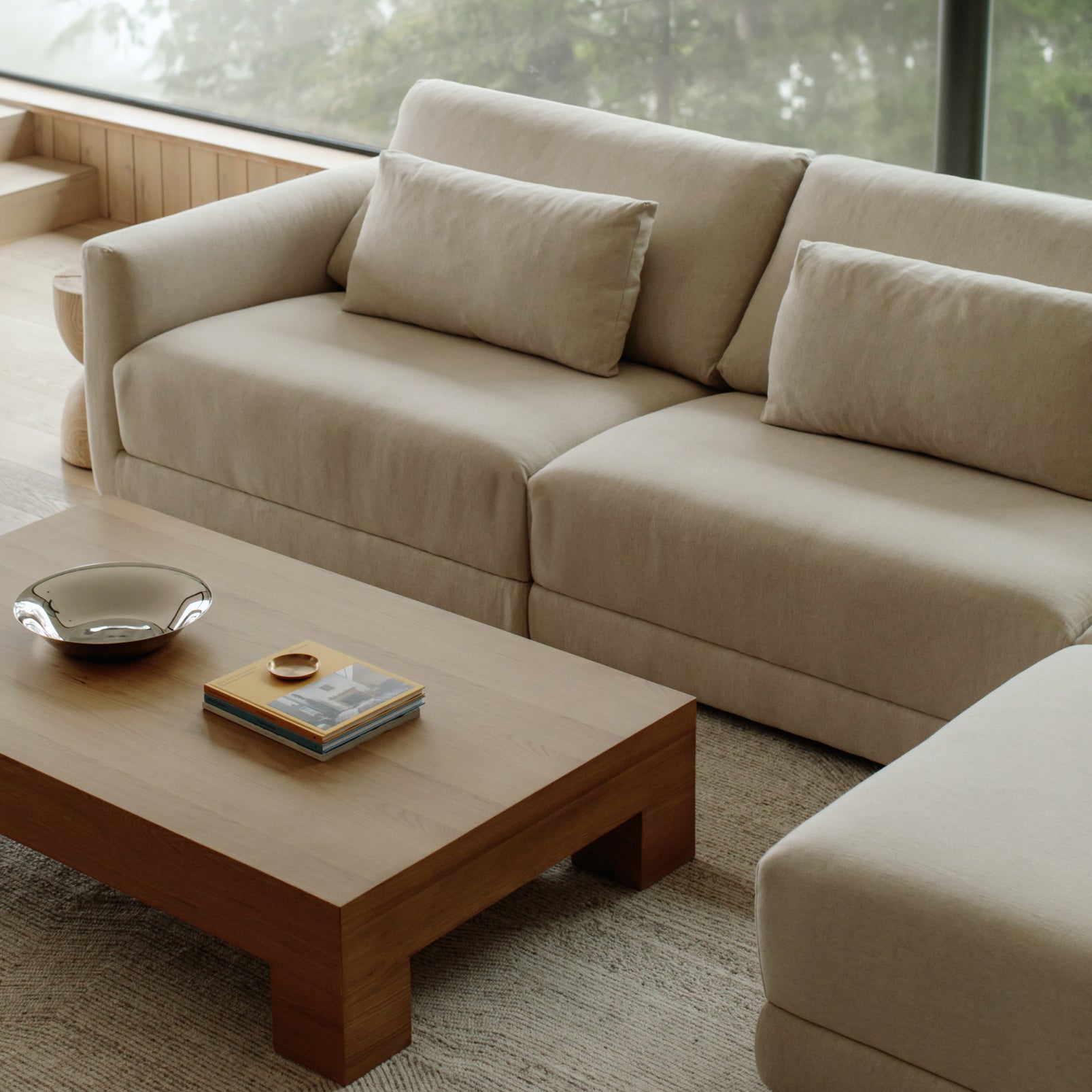 Canapé d'angle modulaire 4 pièces Wind Down, plage