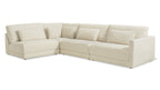 Canapé d'angle modulaire 4 pièces Wind Down, à gauche, plage