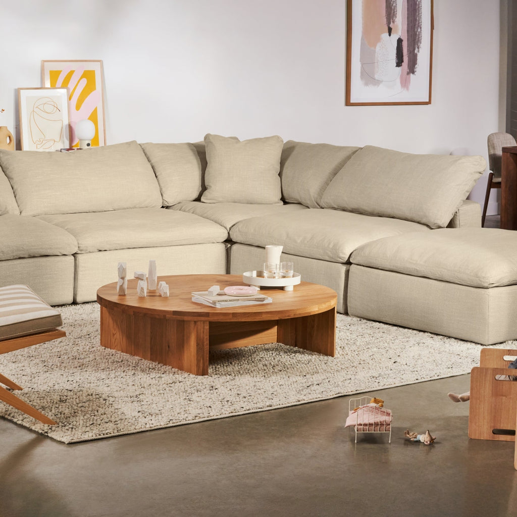 Canapé d'angle modulaire 4 pièces Movie Night™ fermé, grand, couleur galet clair