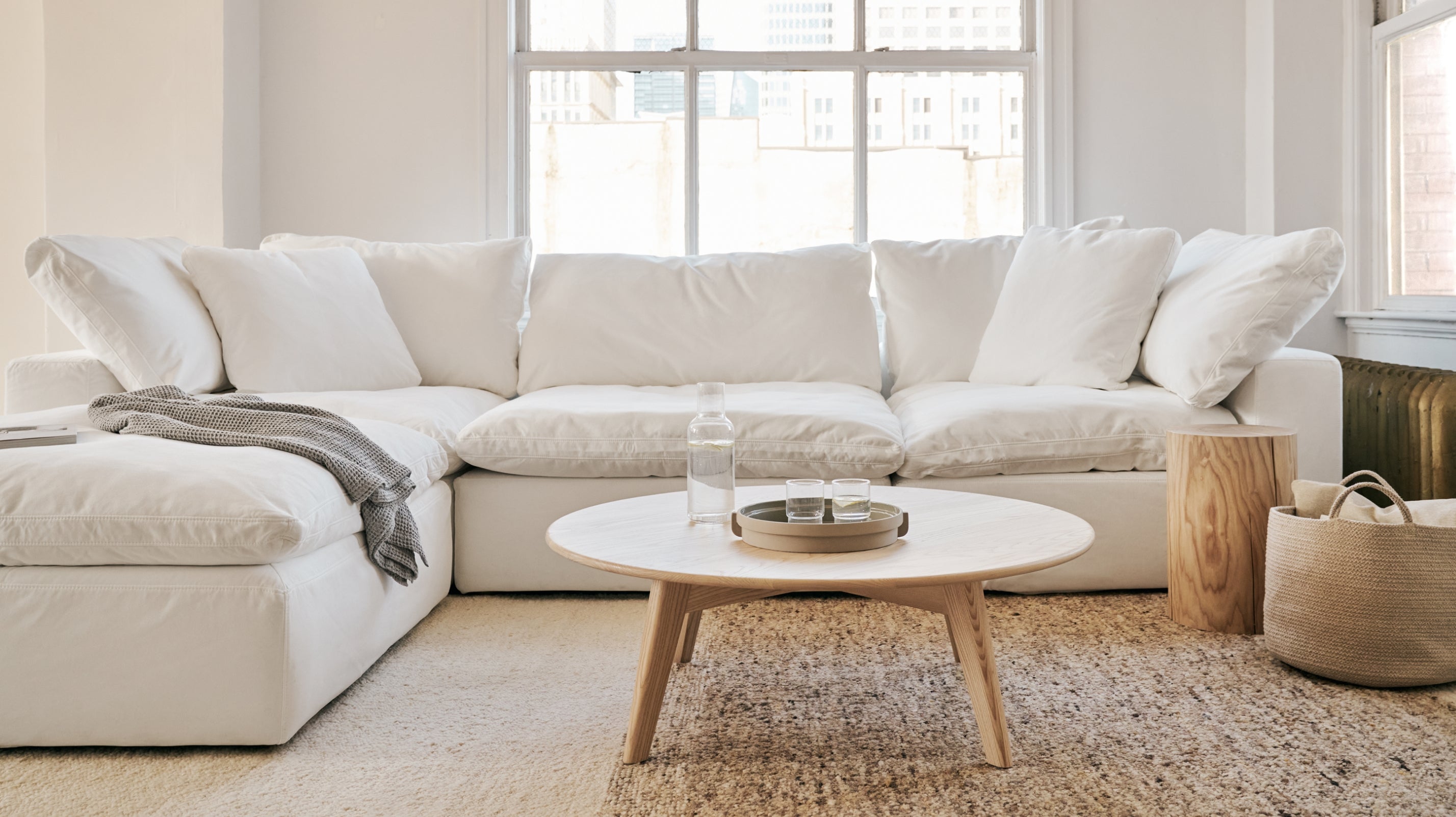 Canapé d'angle modulaire 4 pièces Movie Night™ fermé, standard, Brie