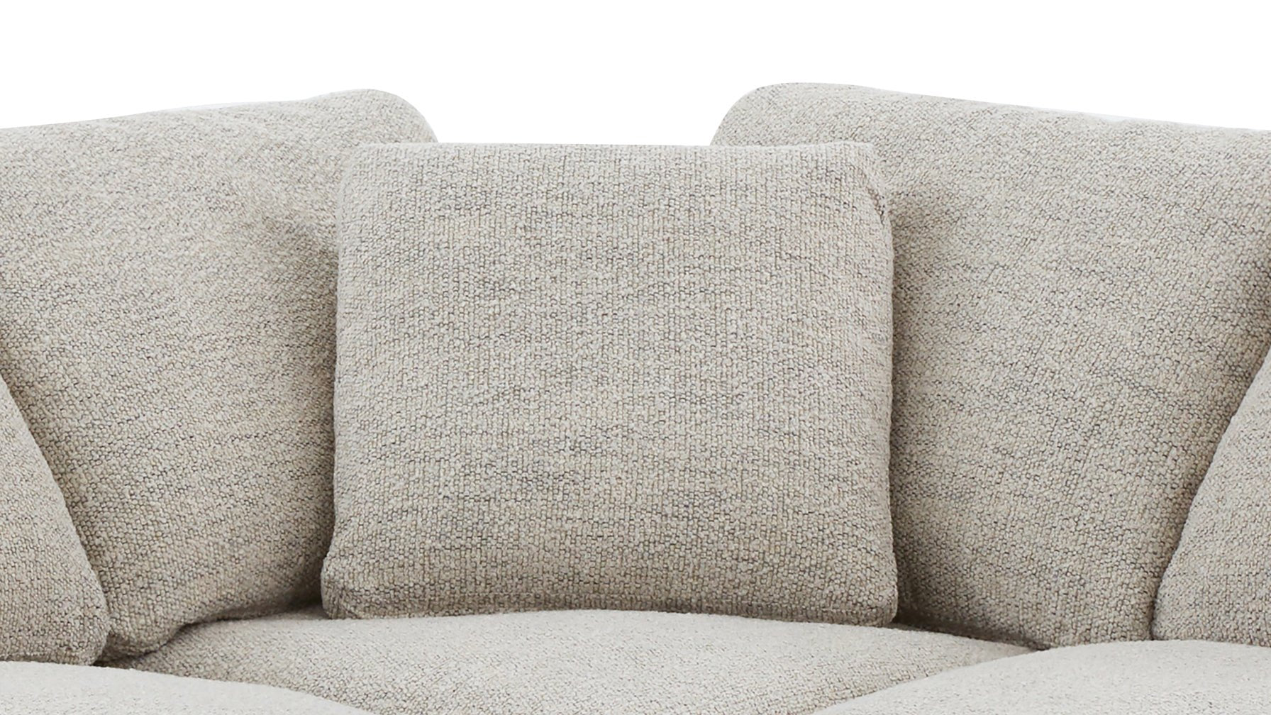 Canapé d'angle modulaire 5 pièces Movie Night™, grand modèle, couleur avoine