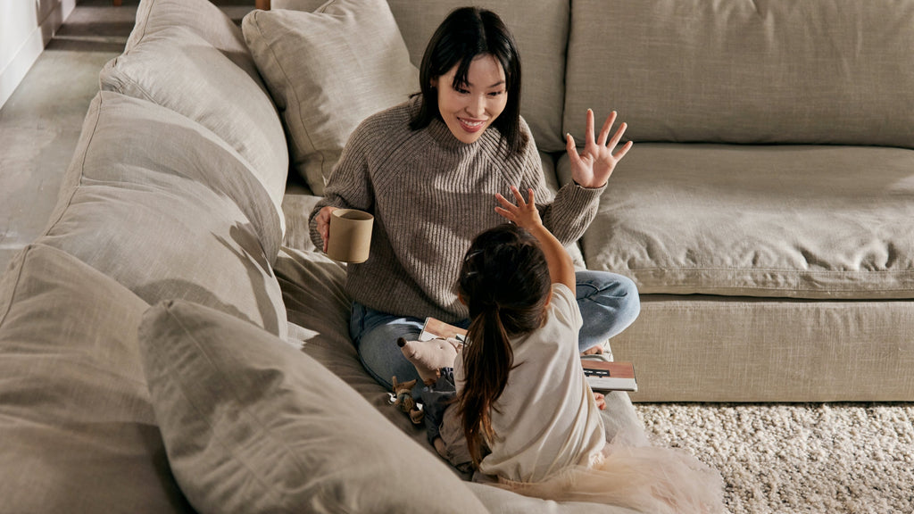 Canapé d'angle modulaire en U 6 pièces Movie Night™, Standard, Gris clair