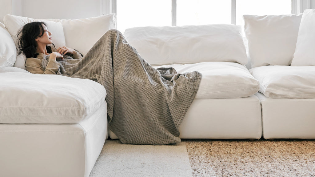 Canapé d'angle modulaire en U 6 pièces Movie Night™, standard, couleur argile