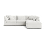 Canapé d'angle modulaire 5 pièces Get Together™, grand modèle, couleur sel marin