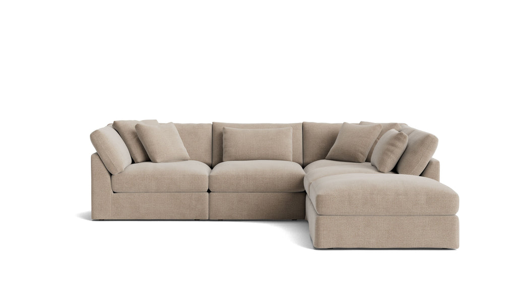 Canapé d'angle modulaire 5 pièces Get Together™, grand modèle, couleur champagne