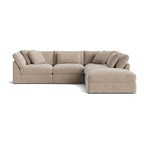 Canapé d'angle modulaire 5 pièces Get Together™, grand modèle, couleur champagne